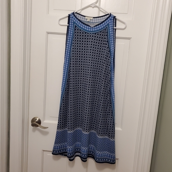 Max Studio Geometric Print Sleeveless Knit Dress Size Medium, Stretchy - Picture 6 of 8